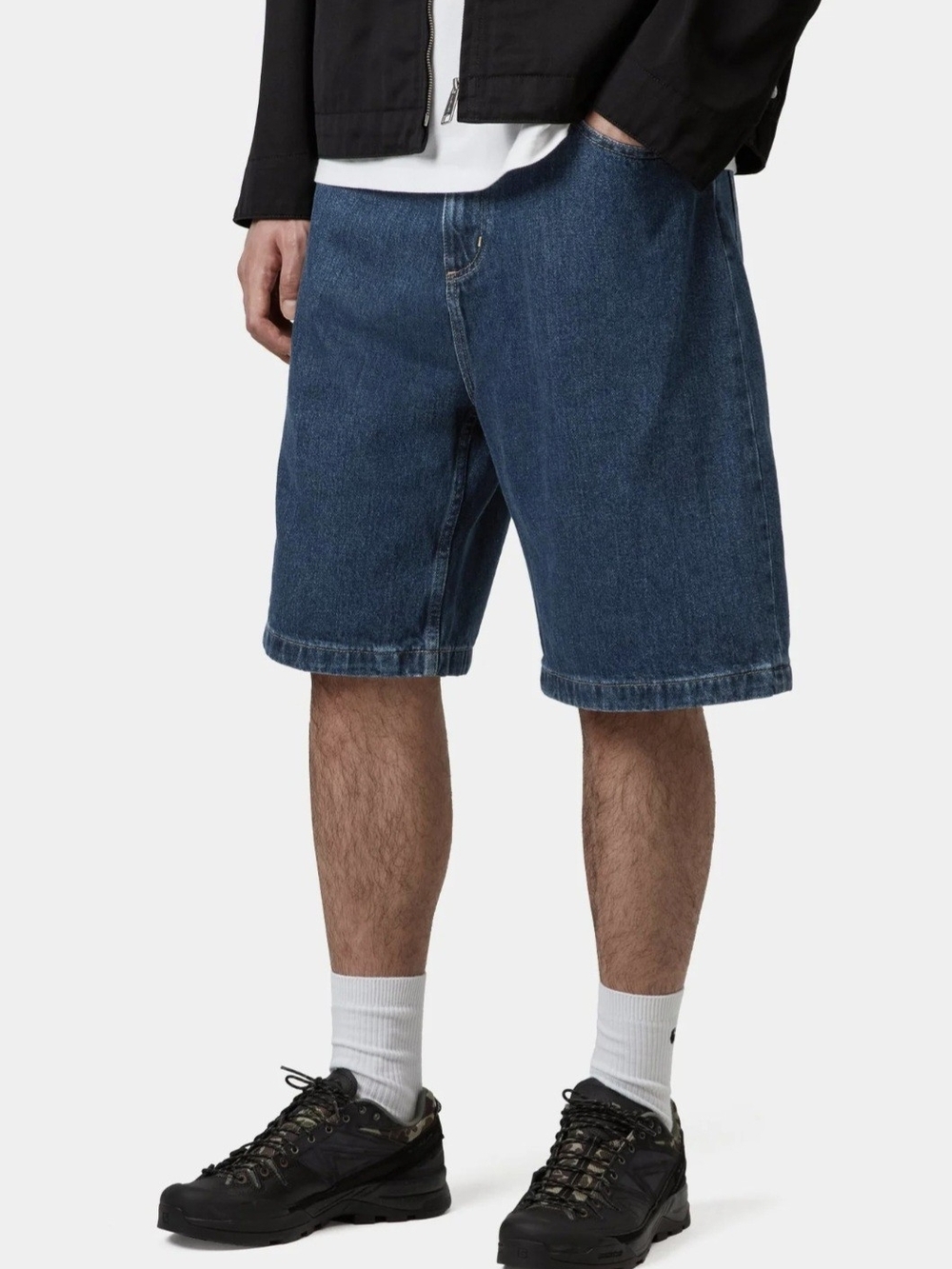 Carhartt Work In Progress Brandon Short Relaxed Fit Denim Jean Shorts - Blue